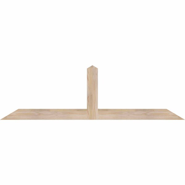 Ekena Millwork Portland Smooth Timber Gable Bracket, Douglas Fir, 60"W x 17"H x 1 1/2"D x 3 1/2"F, 7/12 Pitch GBW060X17X0204POR00SDF - main